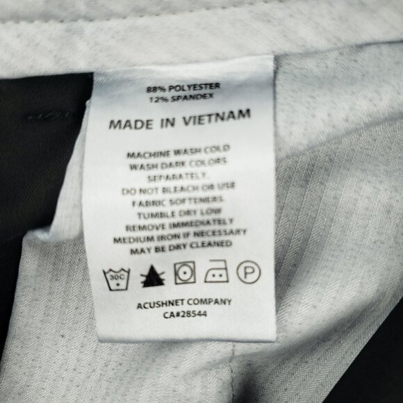 Foot Joy Pants Men 42X30 Black Straight Leg Performance Stretch Golf Chino - Picture 5 of 9